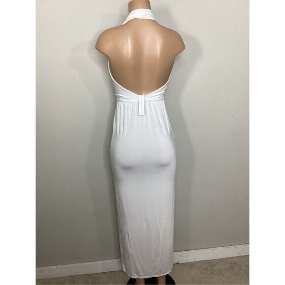 New white halter coverup/dress. Small. Retails $168 - Picture 4 of 6